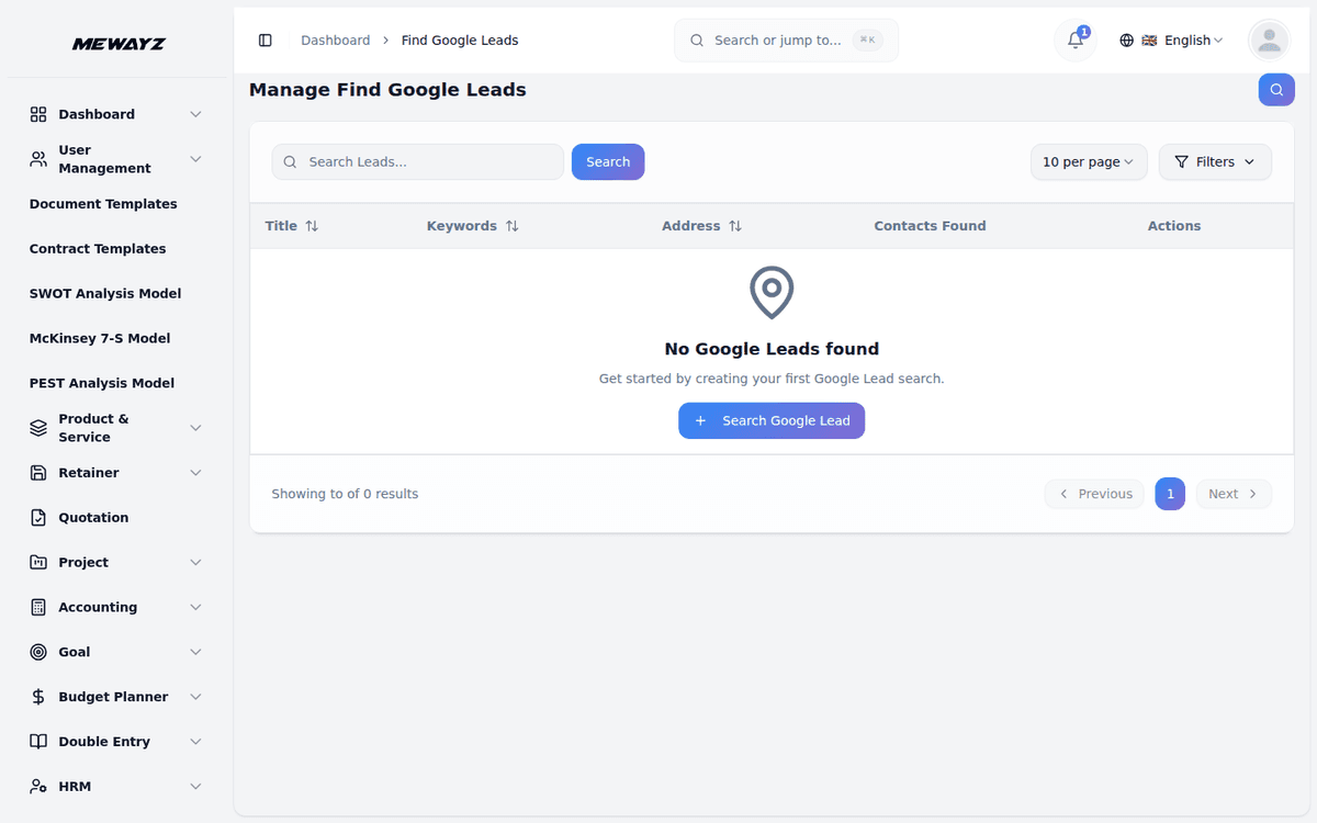 Mewayz Email & Marketing — Lead finder